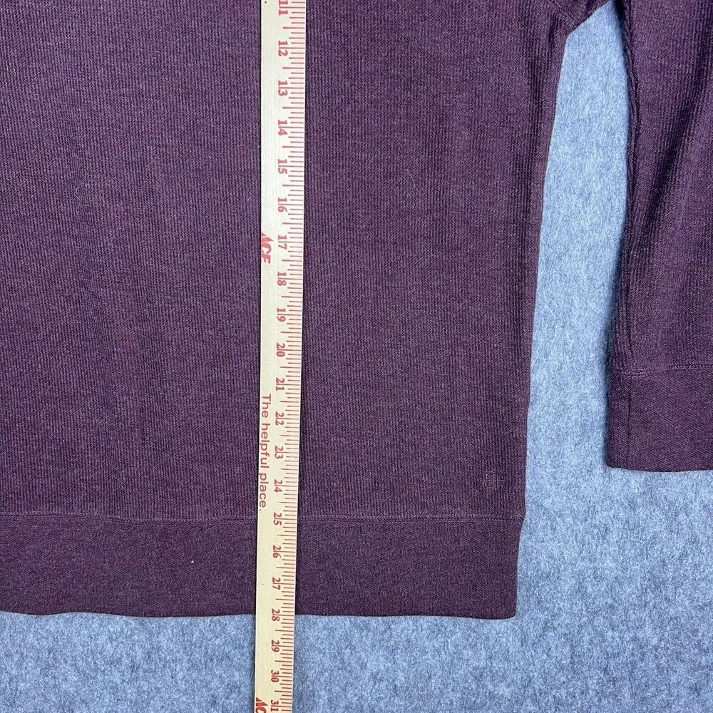 Banana Republic Men's Sweater Crew Neck 100% Cotton Long Sleeve Maroon Size L